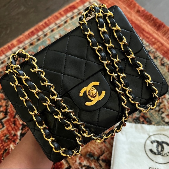 SOLD** Chanel Classic Vintage Mini Square Flap Bag - Picture 5 of 10